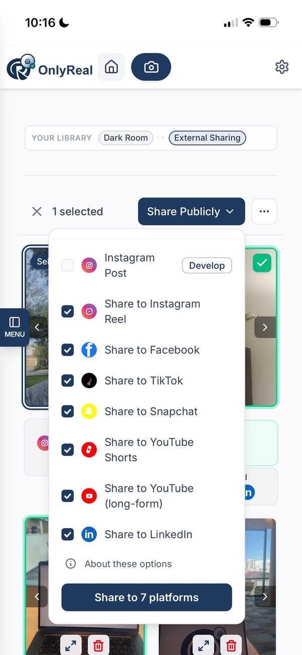 Sharing Assistant — prepare once, publish everywhere